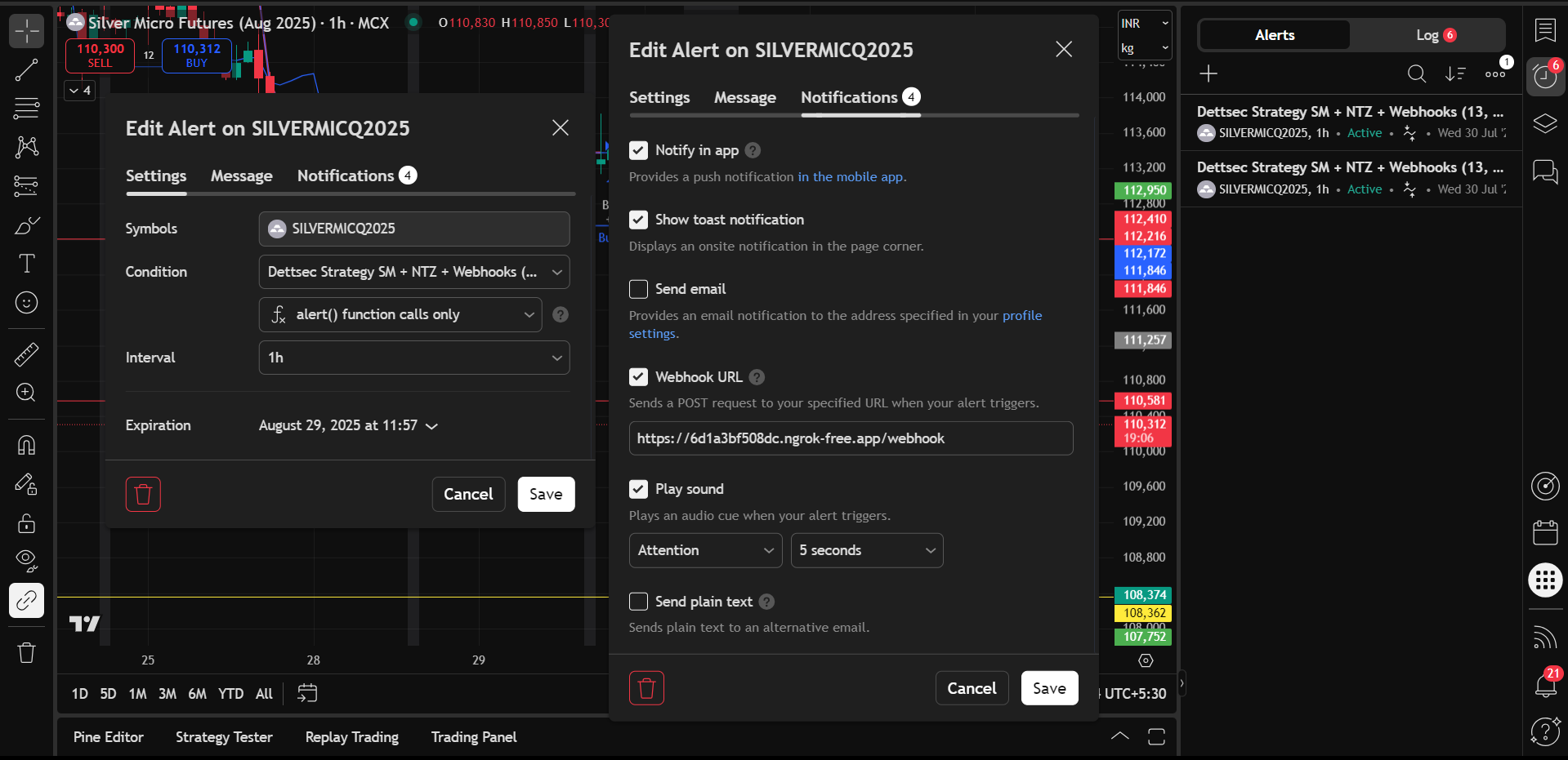 TradingView Automation Dashboard